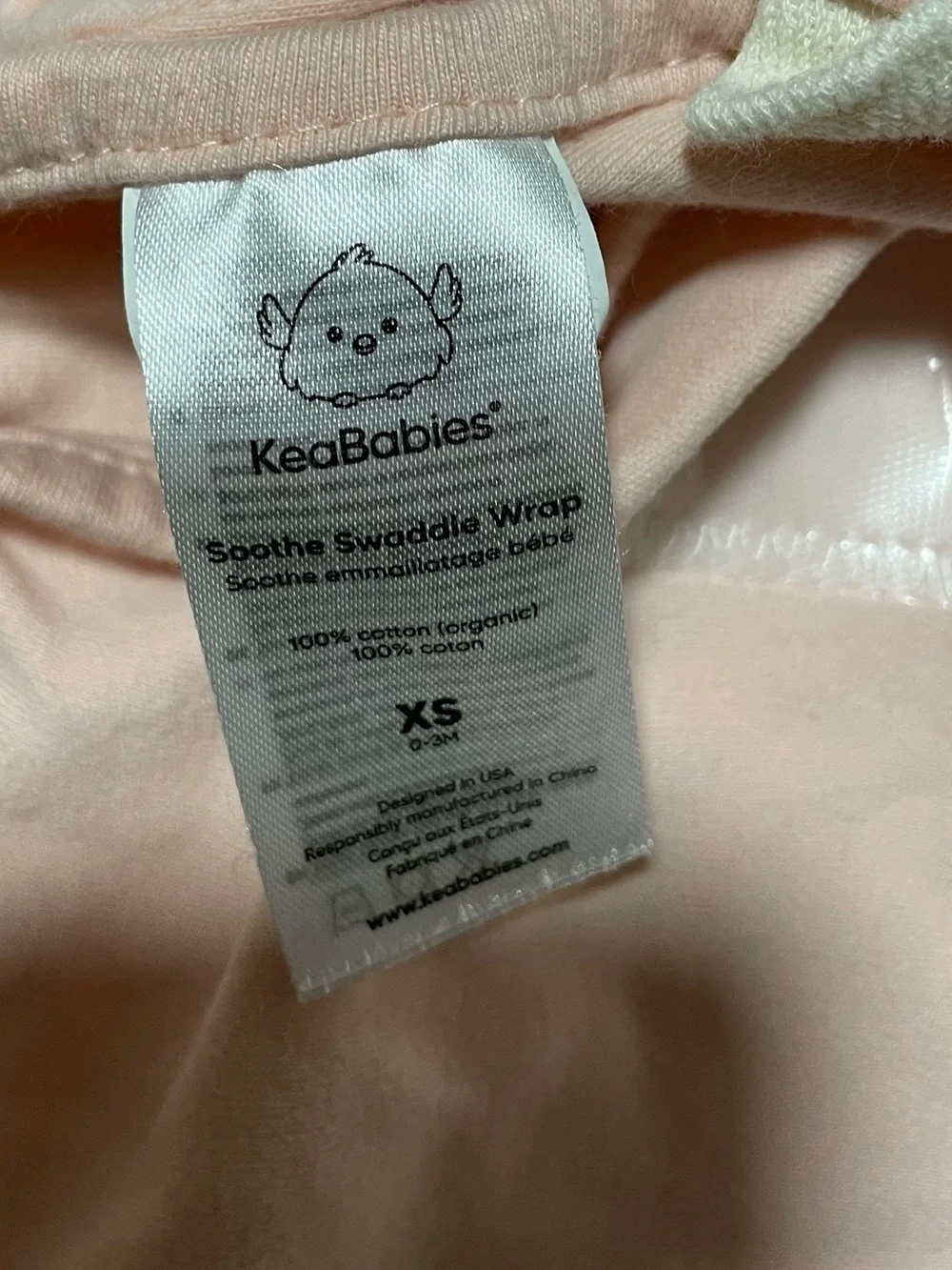 Soft Pink Baby Sleep Sack Velcro Swaddle